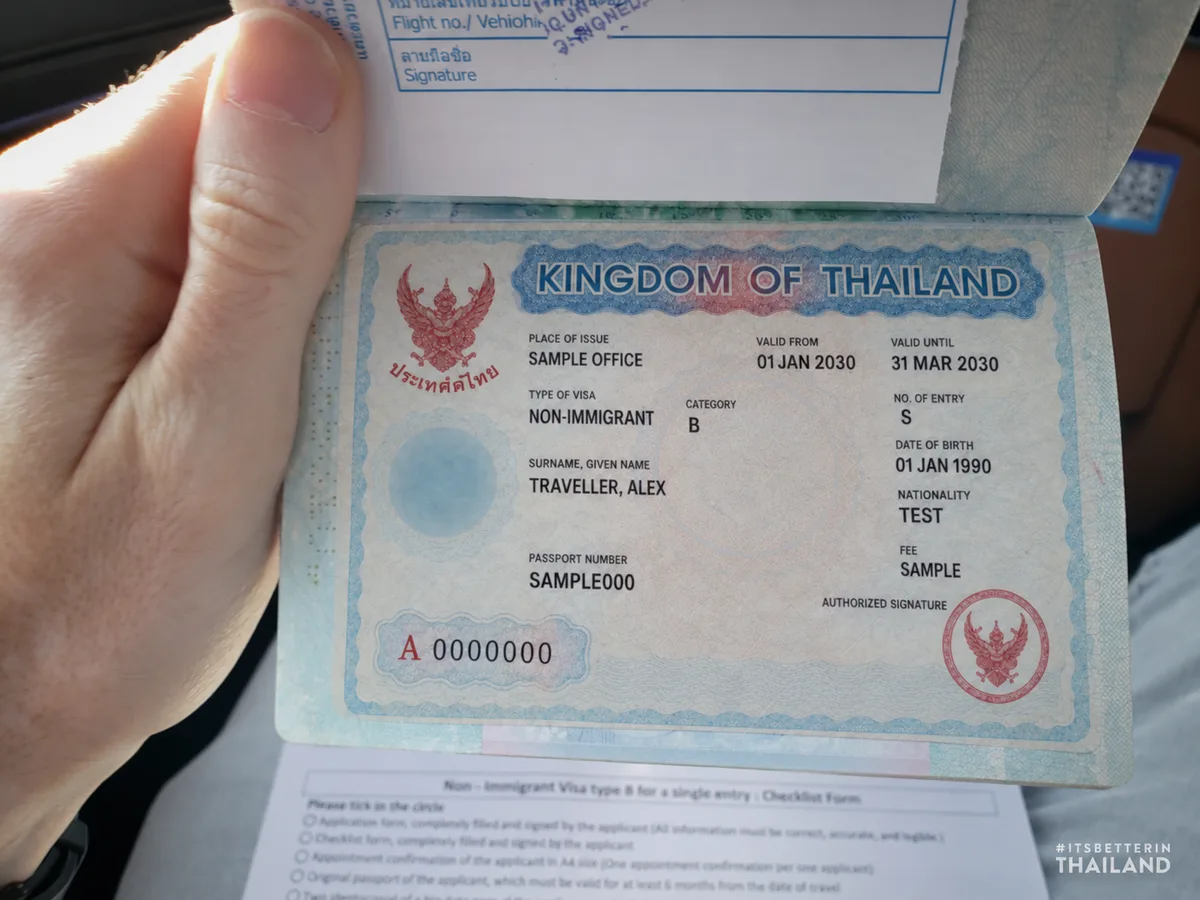 Thailand Non-B visa and work guide: passport and supporting paperwork (AI-assisted editorial illustration)
