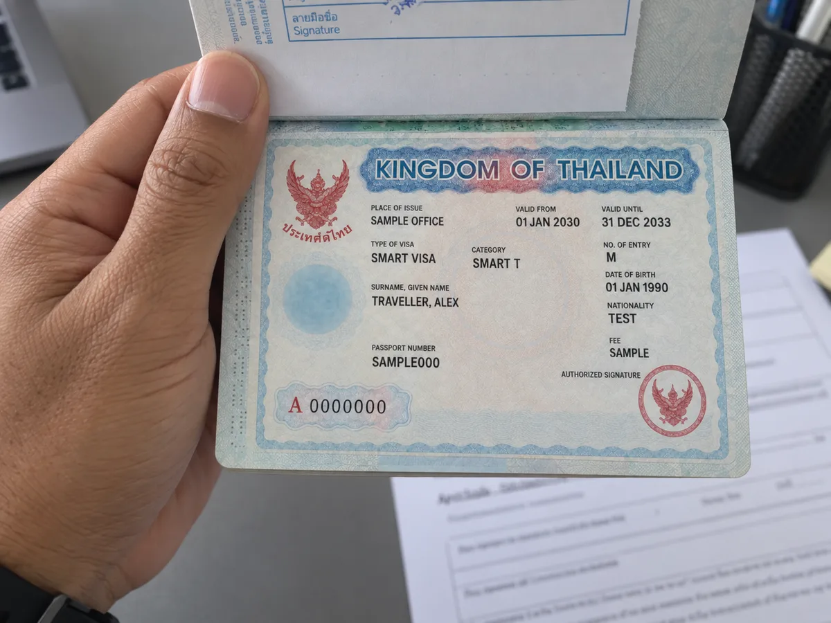 Thailand SMART Visa guide: passport and supporting paperwork (AI-assisted editorial illustration)