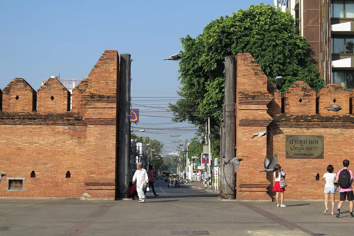 Tha Phae Gate, the eastern gate of Chiang Mai’s Old City