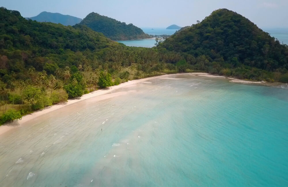 Long Beach Drone Koh Chang East Coast