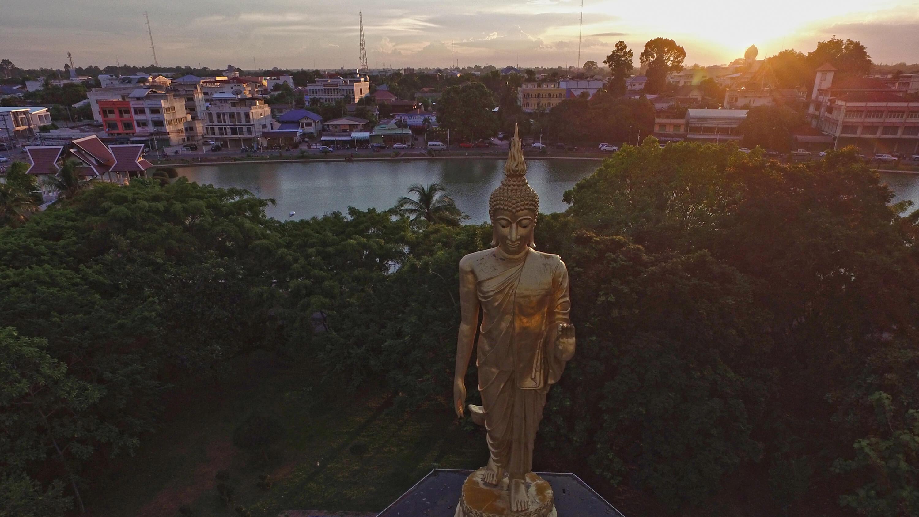 Roi Et City Buddha Statue Thailand