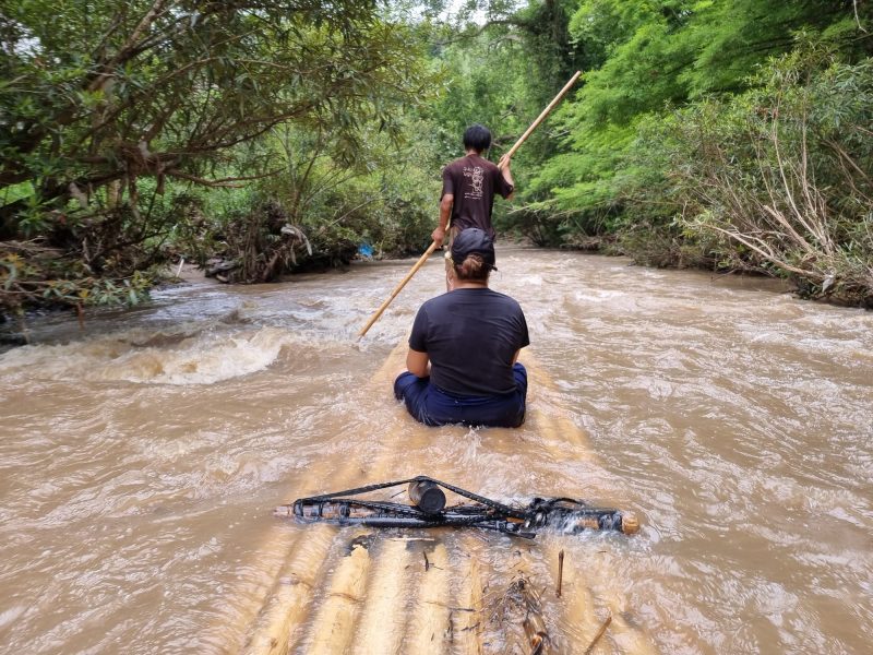 Bamboo rafting on the Mae Taeng River