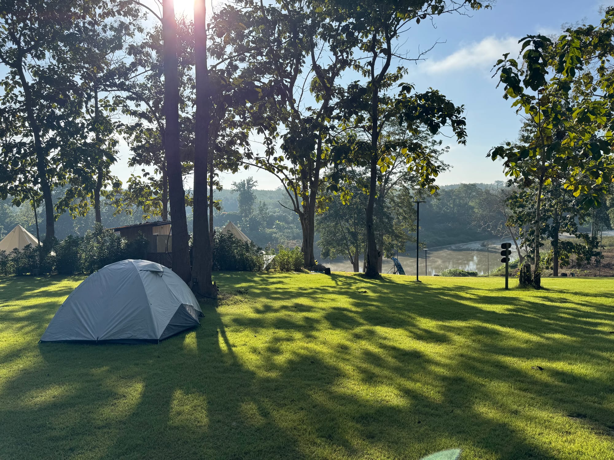 Cold season camping in northern Thailand