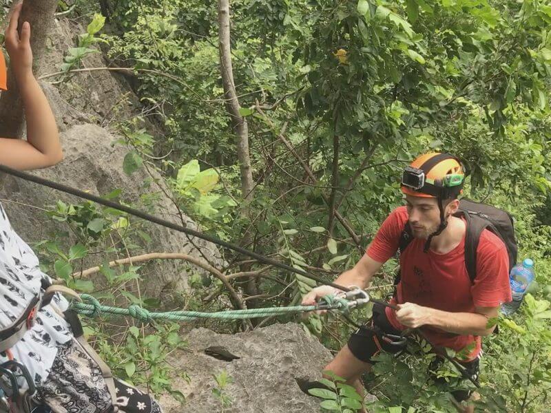 Abseiling Nam Pha Pa Yai