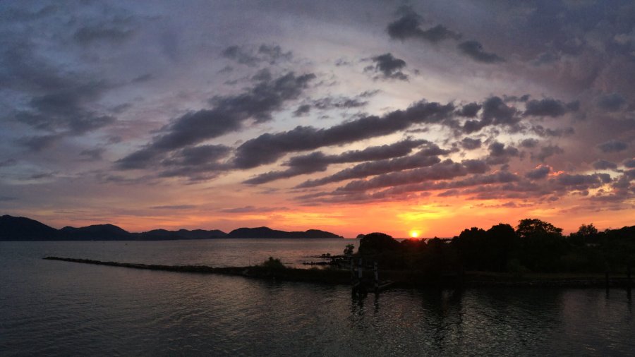 Koh Chang ferry sunset