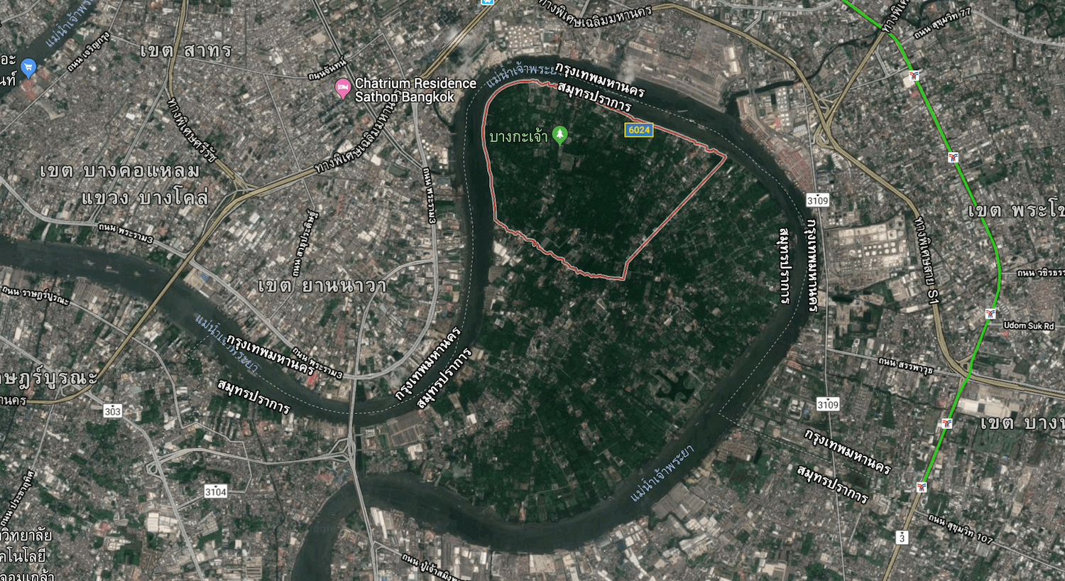 Bang Kachao Map Bangkok's Green Lung
