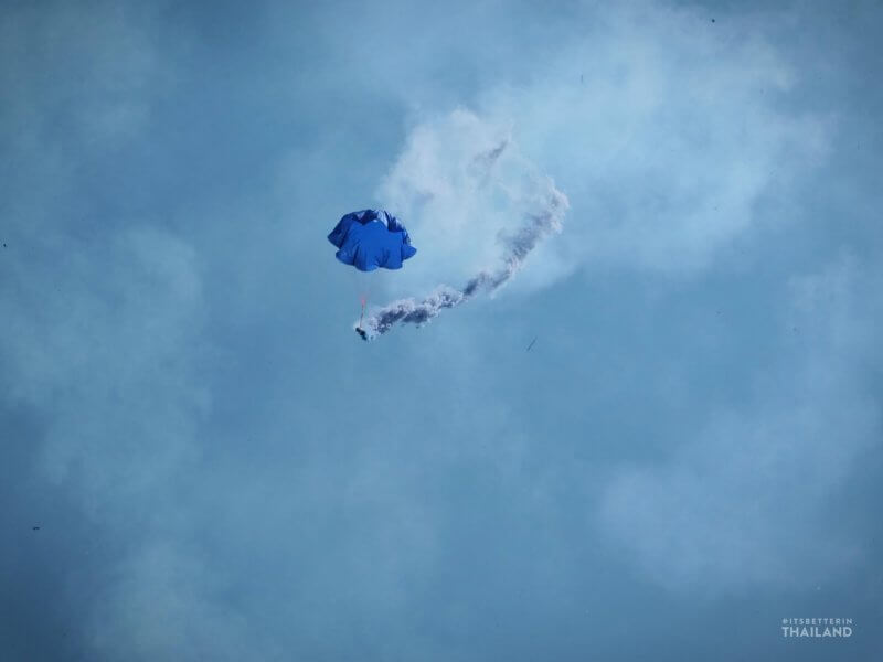 Yasothon Bun Bang Fai Rocket Festival parachute