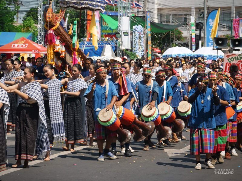 Yasothon Bun Bang Fai Rocket Festival parade
