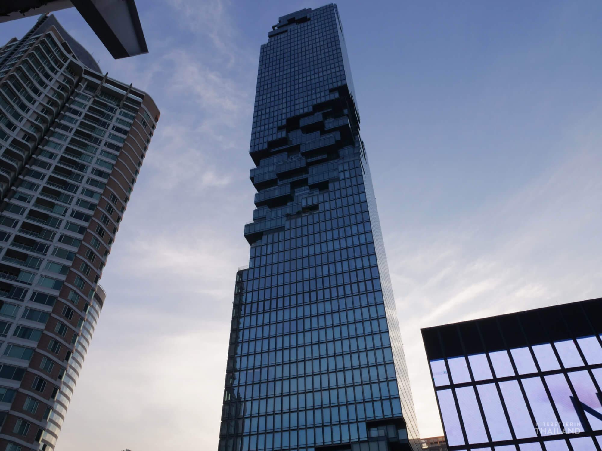 Bangkok's pixelated building. The Mahanakhon