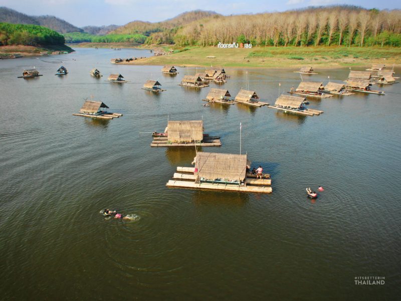 Huai Krating Reservoir raft