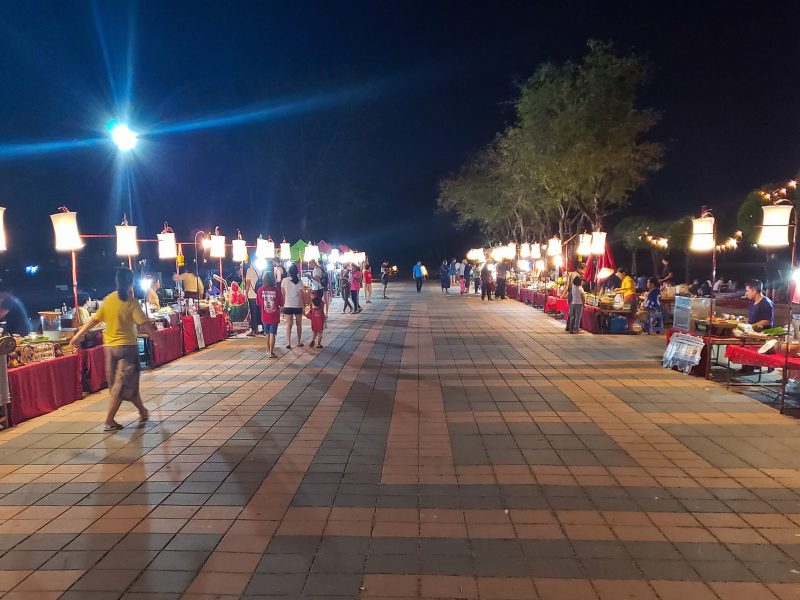 Sukhothai night market in historical park