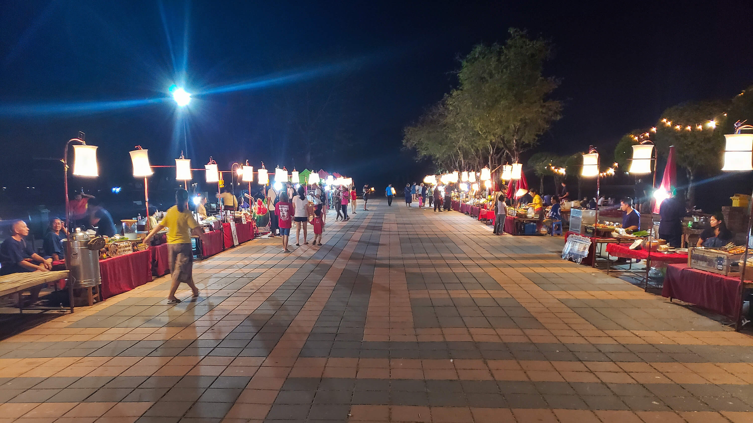 Sukhothai night market in historical park