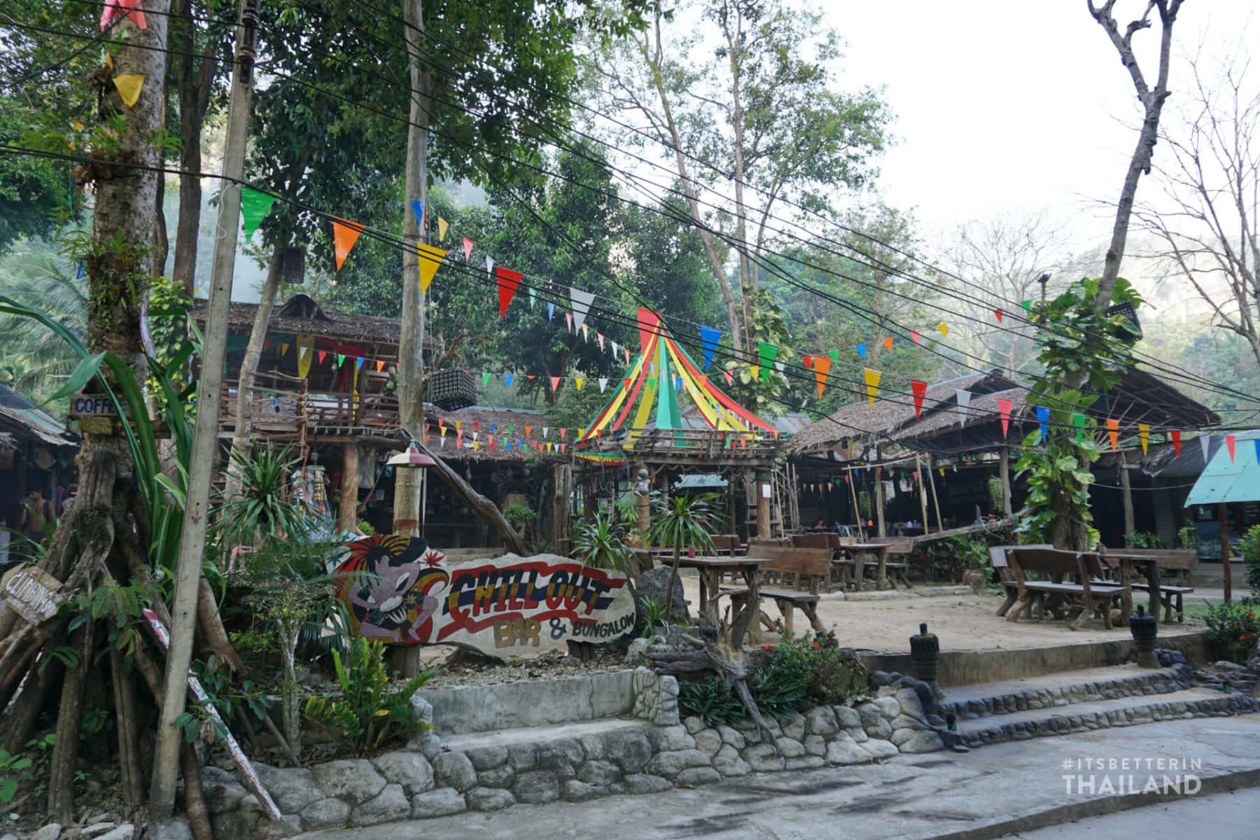 Chill-Out bar in Tonsai Bay, Thailand