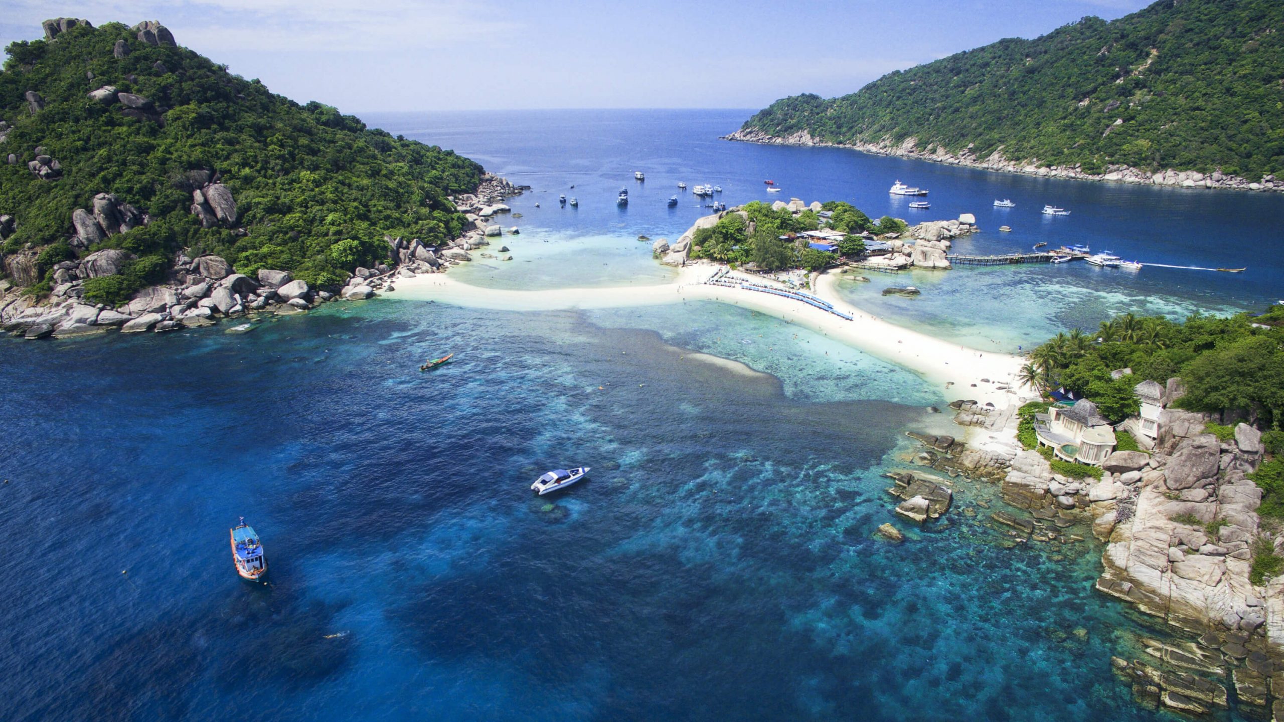 Koh Nang Yuan Drone Shot